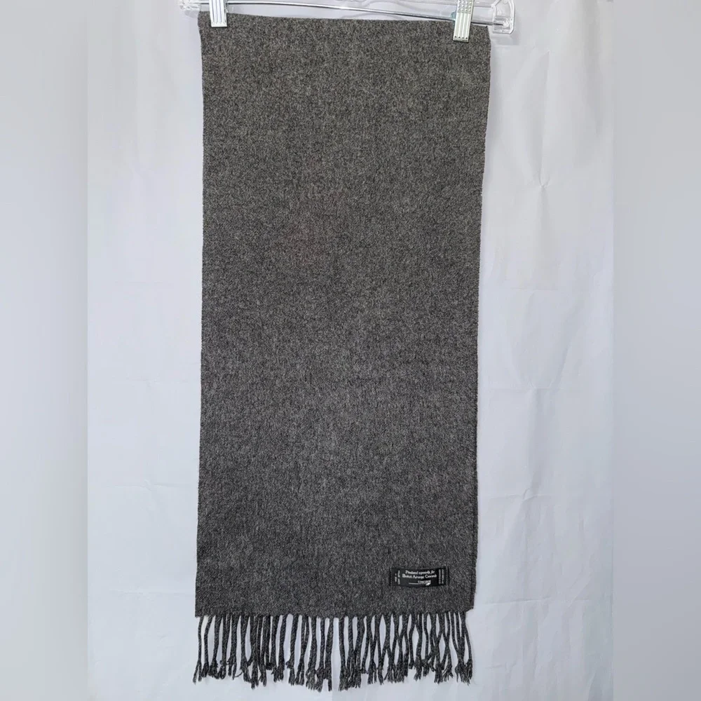 Vintage BRITISH AIRWAYS CONCORDE SCARVES CASHMERE GREY